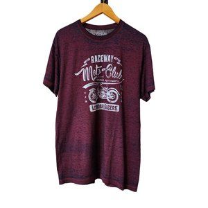 Fifth Sun Large Raceway Moto-Club Motorcycle Tee Shirt - Men - NWT‎